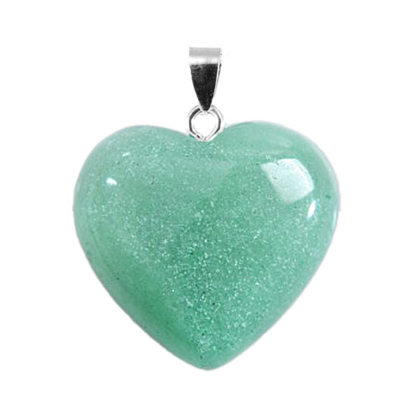 Colgante corazón Aventurina verde