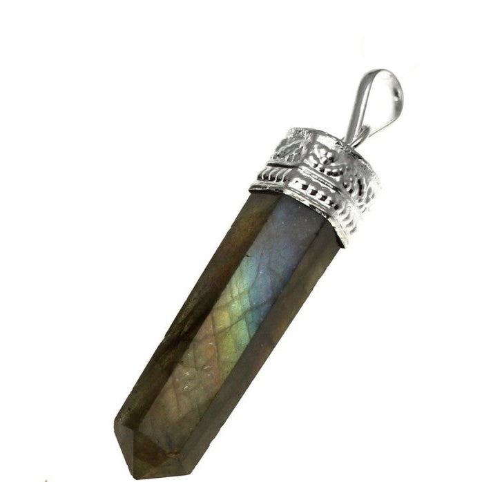 Colgante punta labradorita