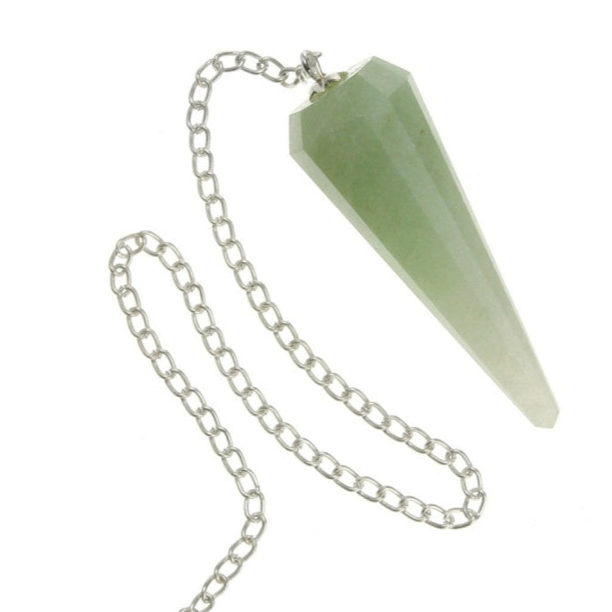 Péndulo Aventurina verde (12 facetas)