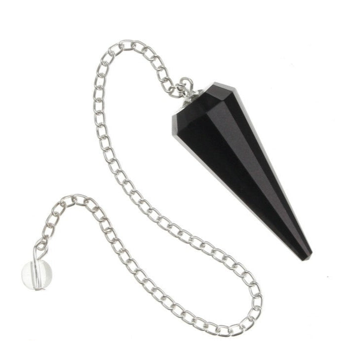 Péndulo Turmalina negra (12 facetas)