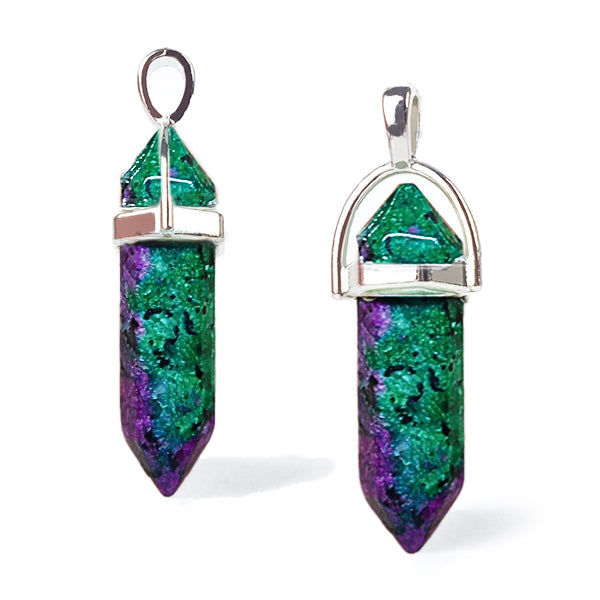 Colgante prisma Rubí zoisita