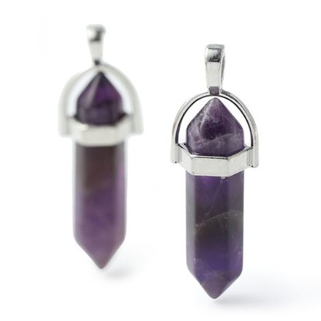 Colgante prisma Amatista
