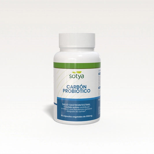 Carbon activo con probioticos 550mg Sotya