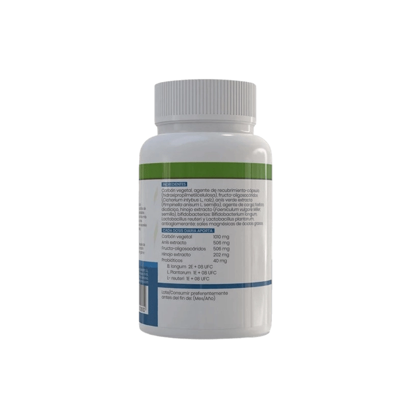 Carbon activo con probioticos 550mg Sotya