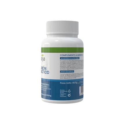 Carbon activo con probioticos 550mg Sotya