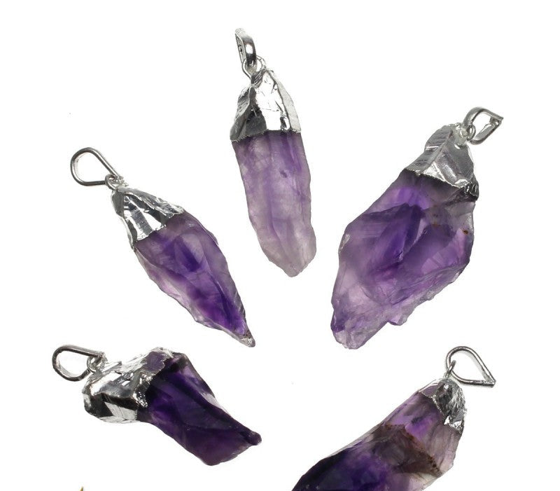 Colgante amatista en bruto