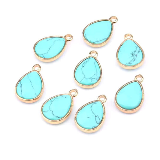 Colgante gota de turquesa