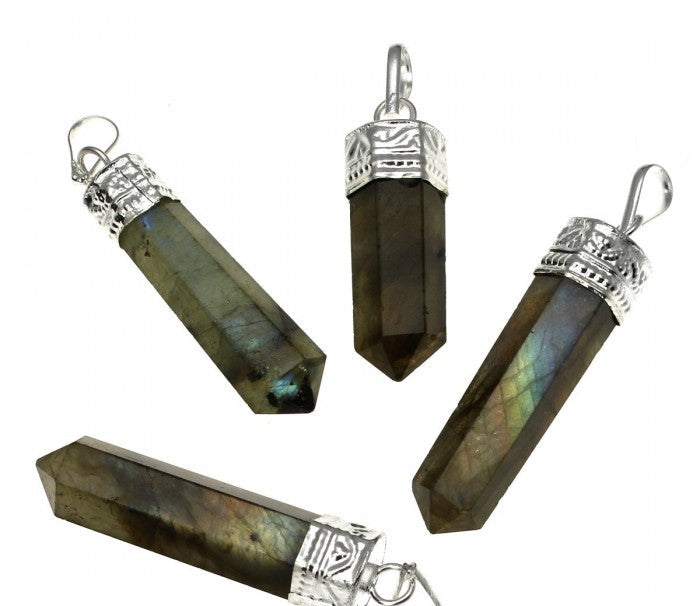 Colgante punta labradorita