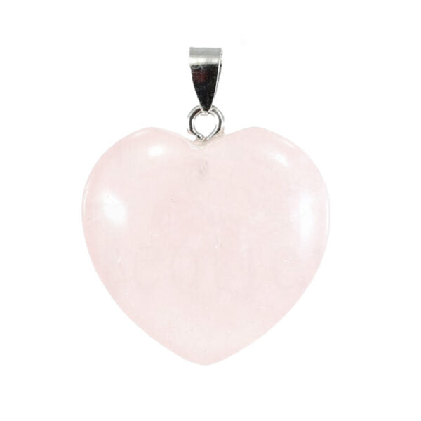 Colgante corazón Cuarzo rosa