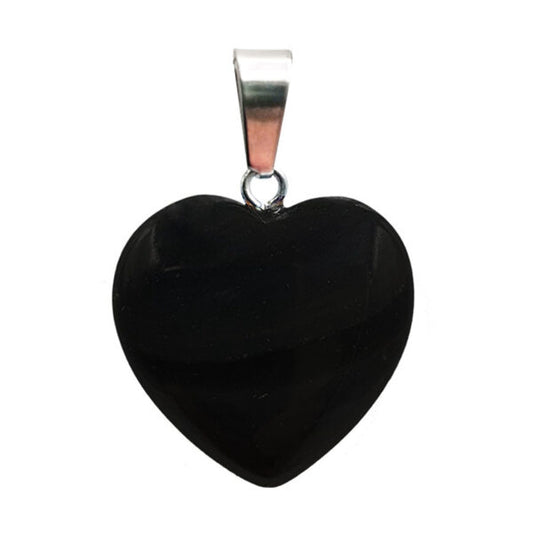 Colgante corazón de Obsidiana