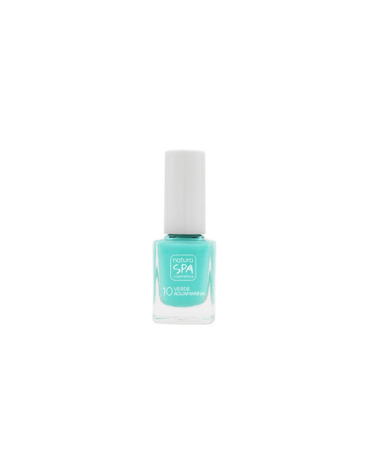 Esmalte de uñas verde aguamarina