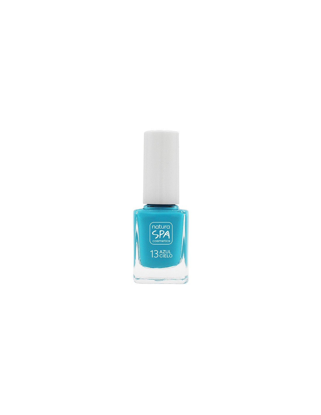 Esmalte de uñas azul cielo