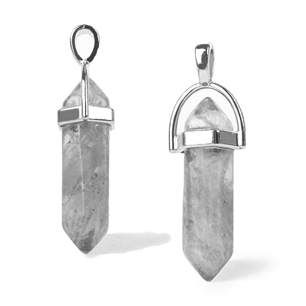 Colgante prisma Labradorita Gris