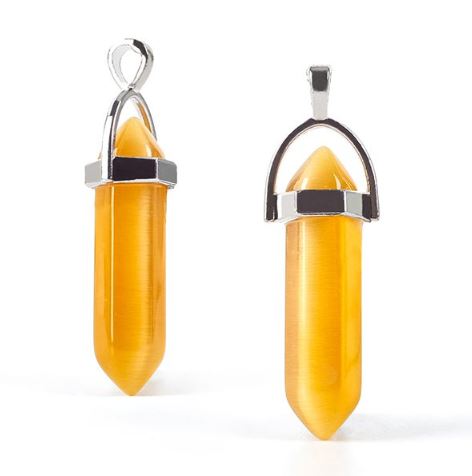 Colgante prisma Jade ojo de gato