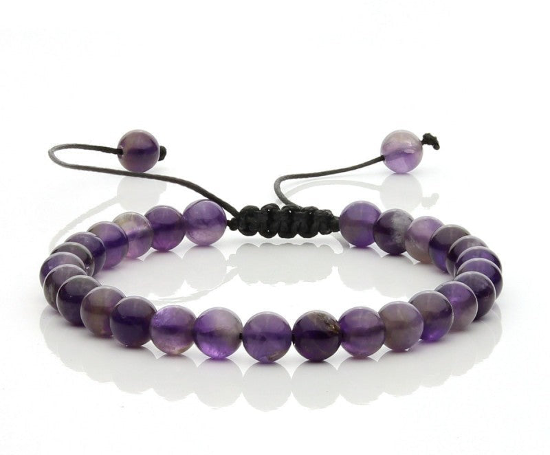 Pulsera ajustable de amatista