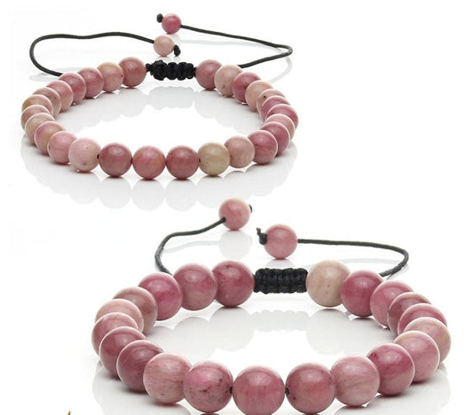 Pulsera ajustable de rodonita
