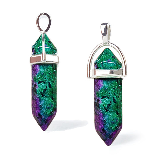 Colgante prisma Rubí zoisita