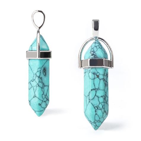 Colgante prisma de Turquesa